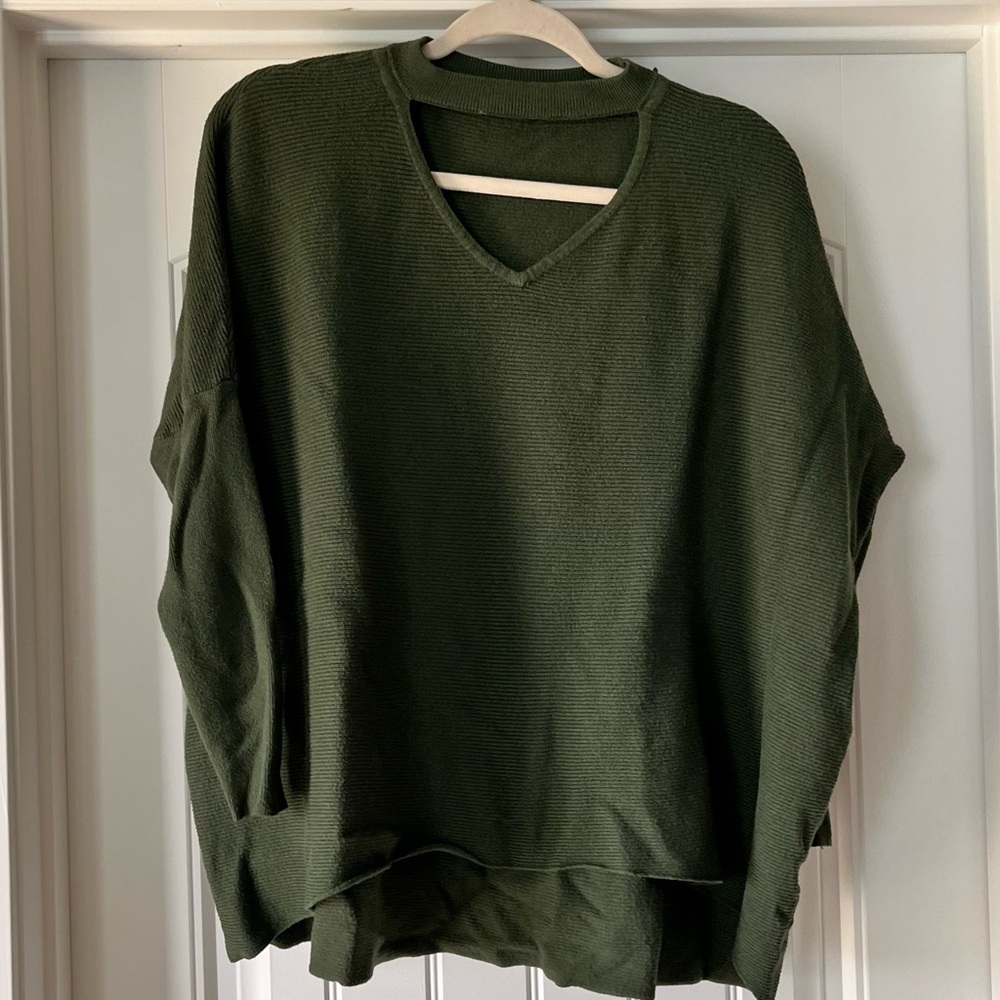 Deep Green Oversized Sweater
